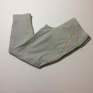 J.CREW Womens Size 0 Blue White Striped  Pant $89